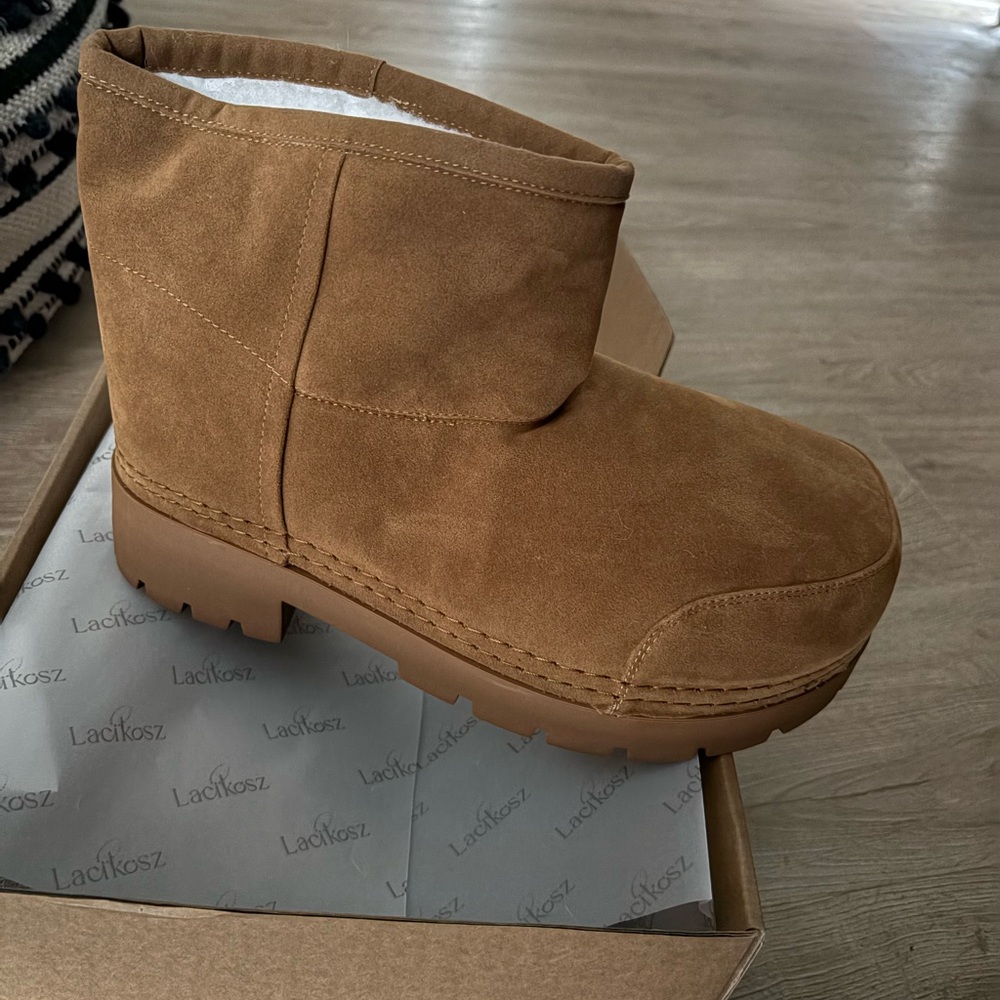 Brown Suede Ankle Boots